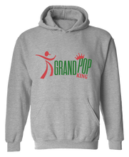 Load image into Gallery viewer, GRAY hoodie with GREEN & RED