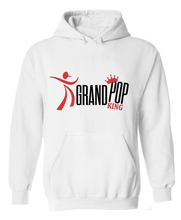 Load image into Gallery viewer, WHITE hoodie with BLACK & RED