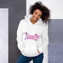 Load image into Gallery viewer, WHITE hoodie with PINK & PURPLE