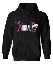 Load image into Gallery viewer, BLACK hoodie with WHITE &amp; PINK
