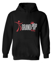 Load image into Gallery viewer, BLACK hoodie with WHITE &amp; RED
