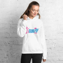 Load image into Gallery viewer, WHITE hoodie with BLUE &amp; PINK
