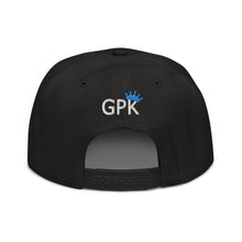 Load image into Gallery viewer, BLACK hat with WHITE &amp; BLUE
