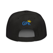 Load image into Gallery viewer, BLACK hat with BLUE &amp; GOLD
