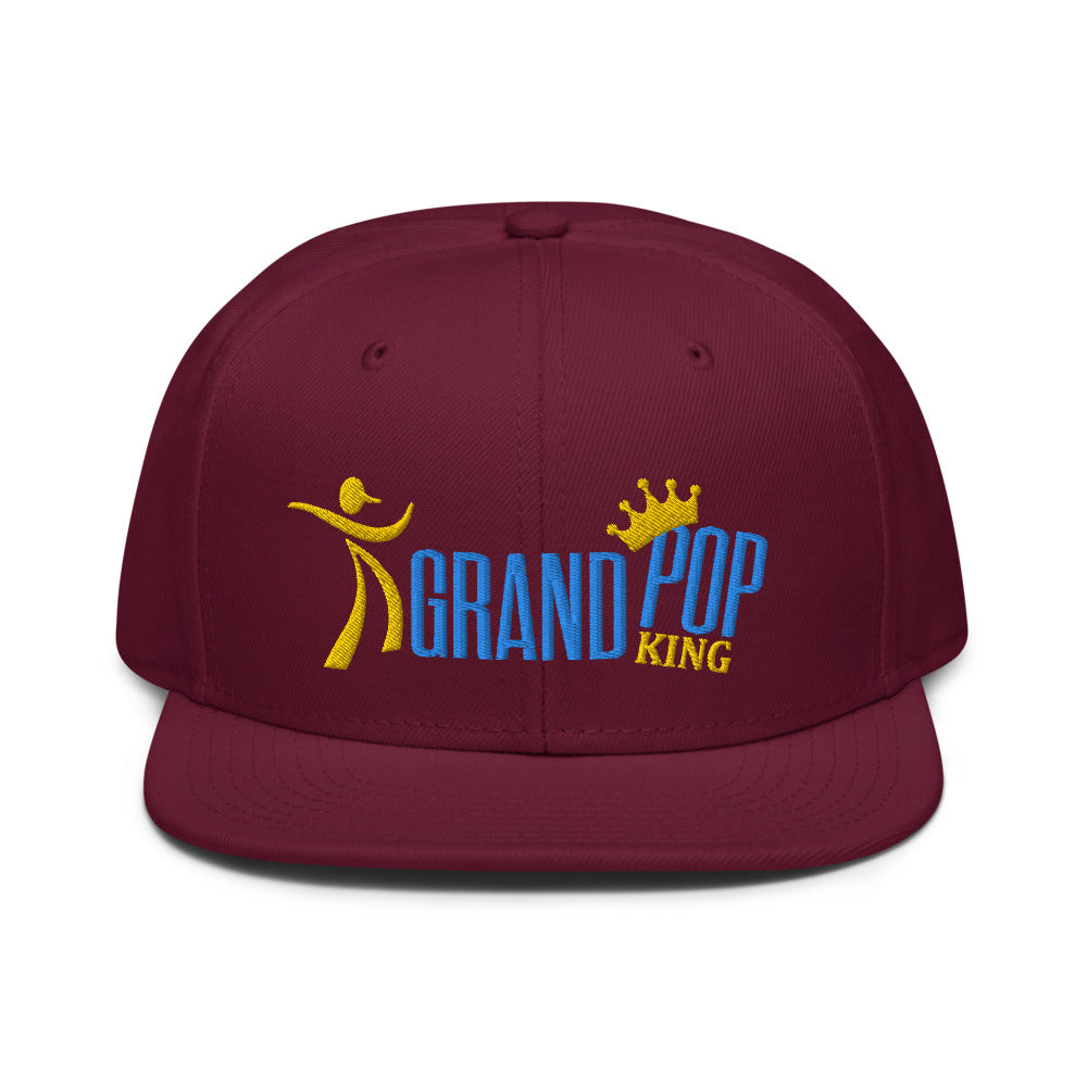 MAROON hat with BLUE and GOLD