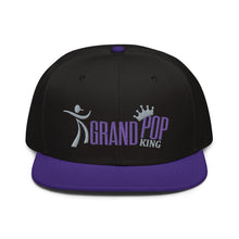 Load image into Gallery viewer, BLACK/PURPLE hat with PURPLE &amp; GRAY
