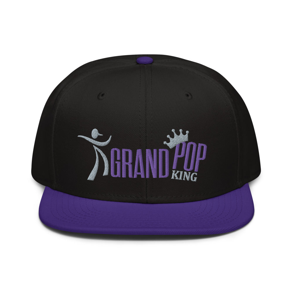 BLACK/PURPLE hat with PURPLE & GRAY